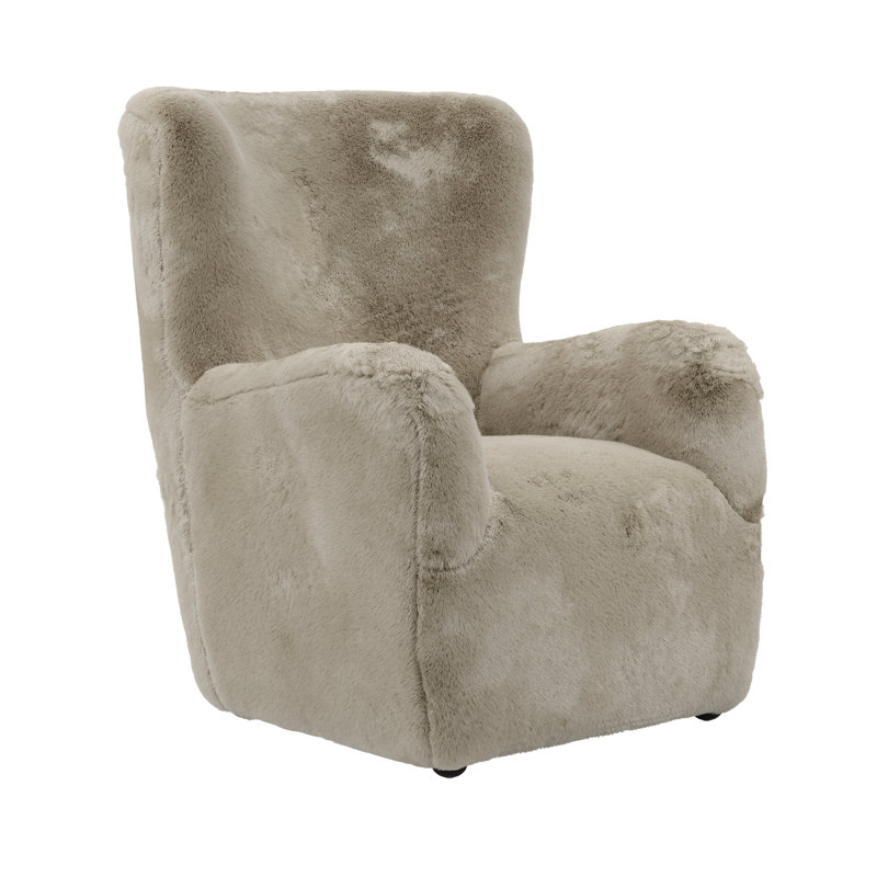Azariya Fur Chair, Coyote