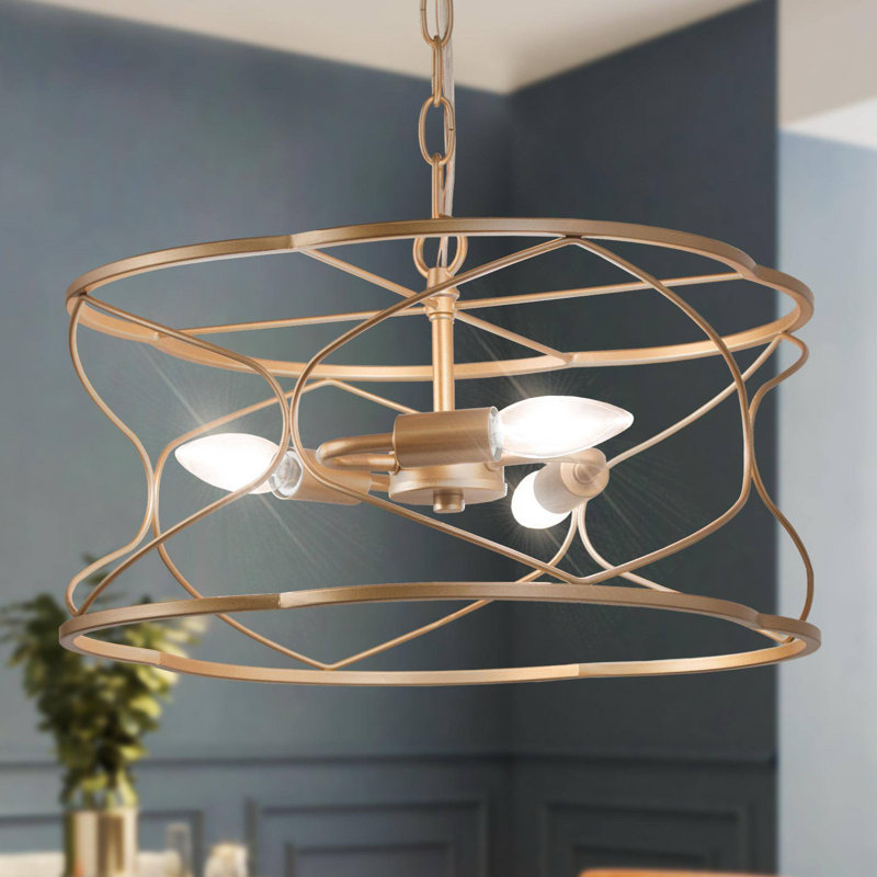 Luminaire suspendu moderne 3 lumières Glam Cage