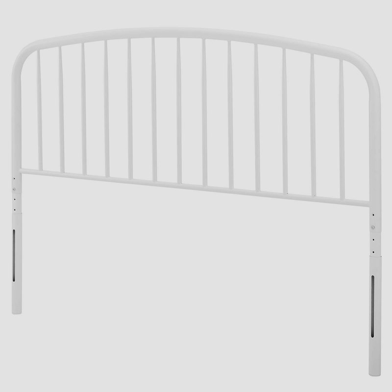 Margate Classic Metal Headboard, Full, White