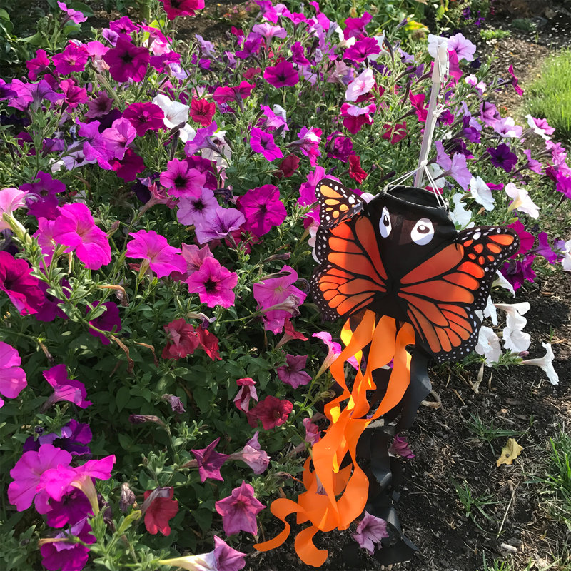 Monarch Butterfly Windsock on a Wand