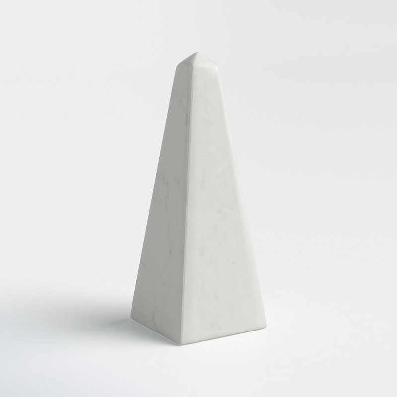 Meads White Marble Pyramid