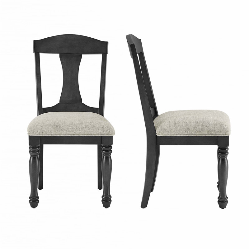 Ensemble de 2 chaises de salle à manger rembourrées Mid-Century