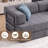 78.5" Convertible Sleeper Sofa Modular Floor Couch Foldable Funton - No Assembly Needed-2055505058