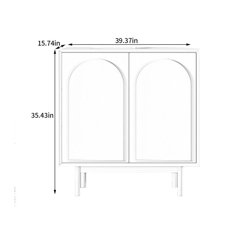 12 Pair Shoe Storage Cabinet, Bois blanc