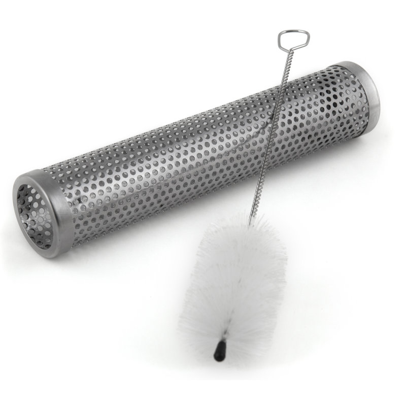Tube de fumoir à granules avec brosse GrillPro