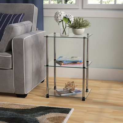 Beckett Three Tier Metal Base End Table by Ebern Designs