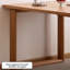 Bureau rectangulaire brun durable en bois de frêne naturel-651199493