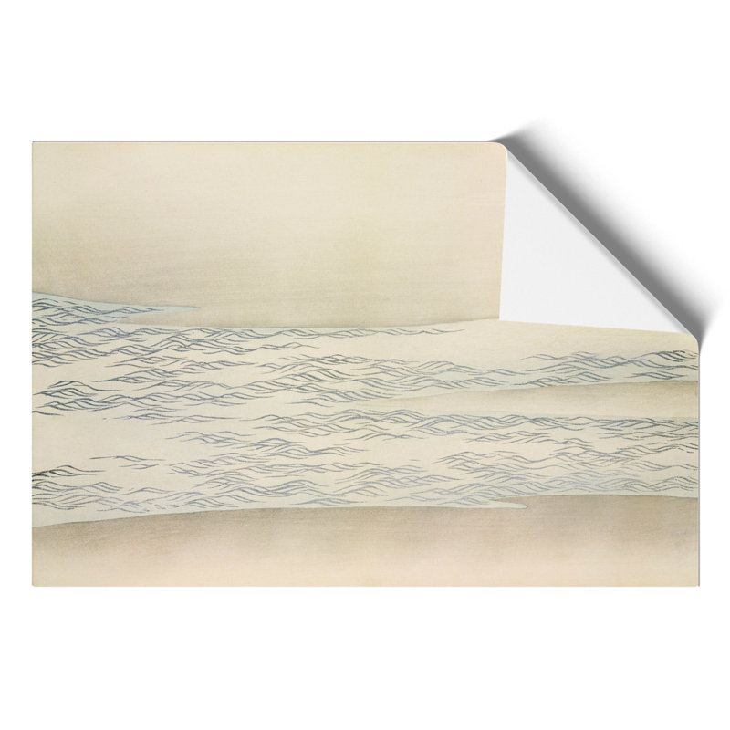 The Ocean Waves by Kamisaka Sekka - No Frame Painting, 30cm H x 42cm W x 0.1cm D