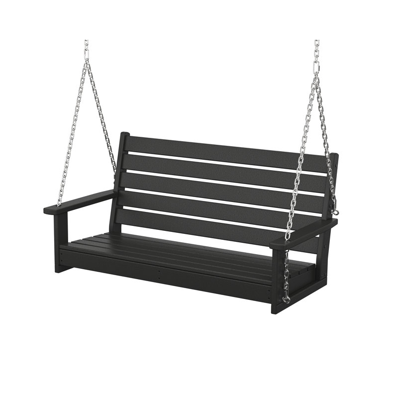 Balancelle 2 personnes POLYWOOD Monterey Bay, Noir anthracite