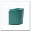 Fauteuil d'appoint pivotant en similicuir