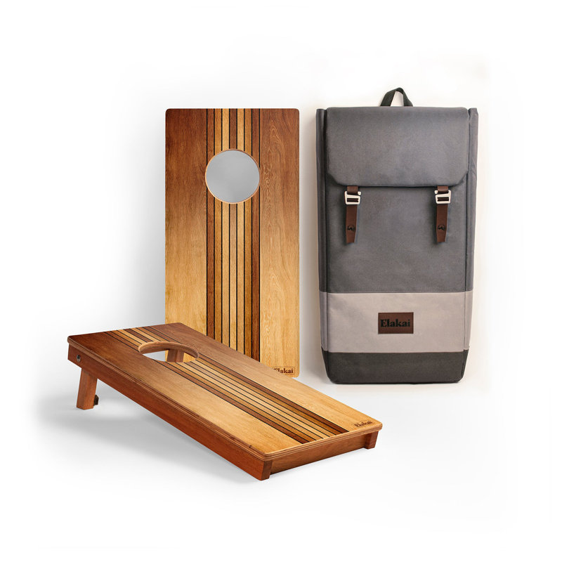 Panneaux rétro cornhole Woody, H 24 po x l 12 po x P 2 po