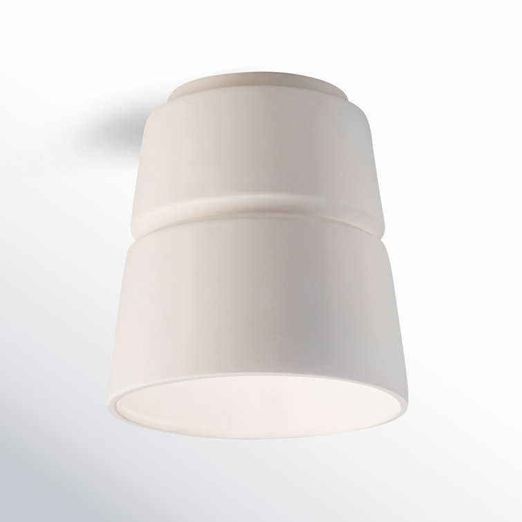 Logan Single Light Ceramic Flush Mount
