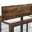 Table d'appoint pour chien sur roulettes avec portes doubles et plateau relevable-280929786-280929789