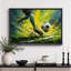 «Soccer Kick Action Sports», images de salle de jeux, impression sur toile encadrée-131636261-131636259