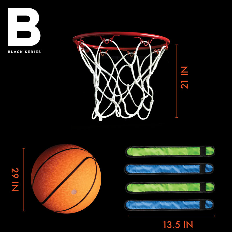 Mini panier de basketball d'intérieur 13,38 po (ballon inclus)