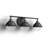 Kyoto 3 - Light Dimmable Black Vanity Light