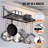 Steel Rectangle Wall Mounted Pot Rack