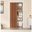 Portes accordéon pliables en PVC 32 "ou cloison d'intimité à usage interne, noyer-114194099-136330041