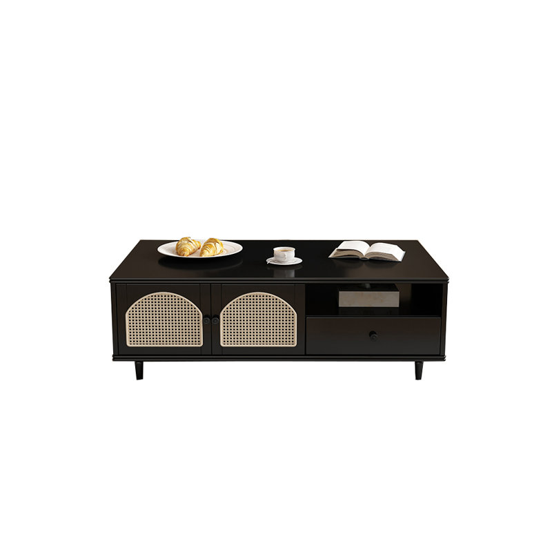 Table basse de salon de style japonais, Noir