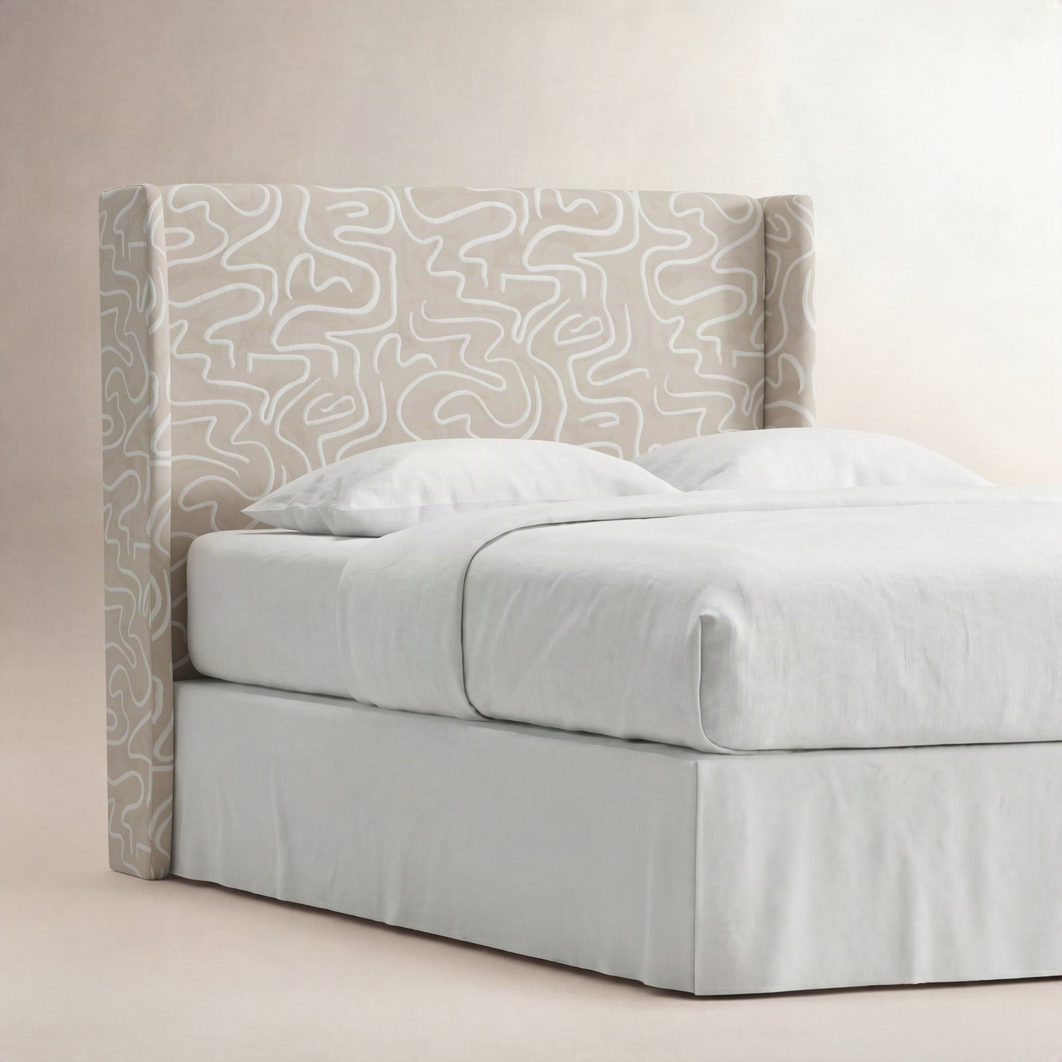 Matthew Cotton Upholstered Headboard, King