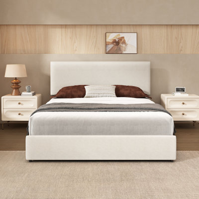 4 Drawers Storage Upholstered Bed