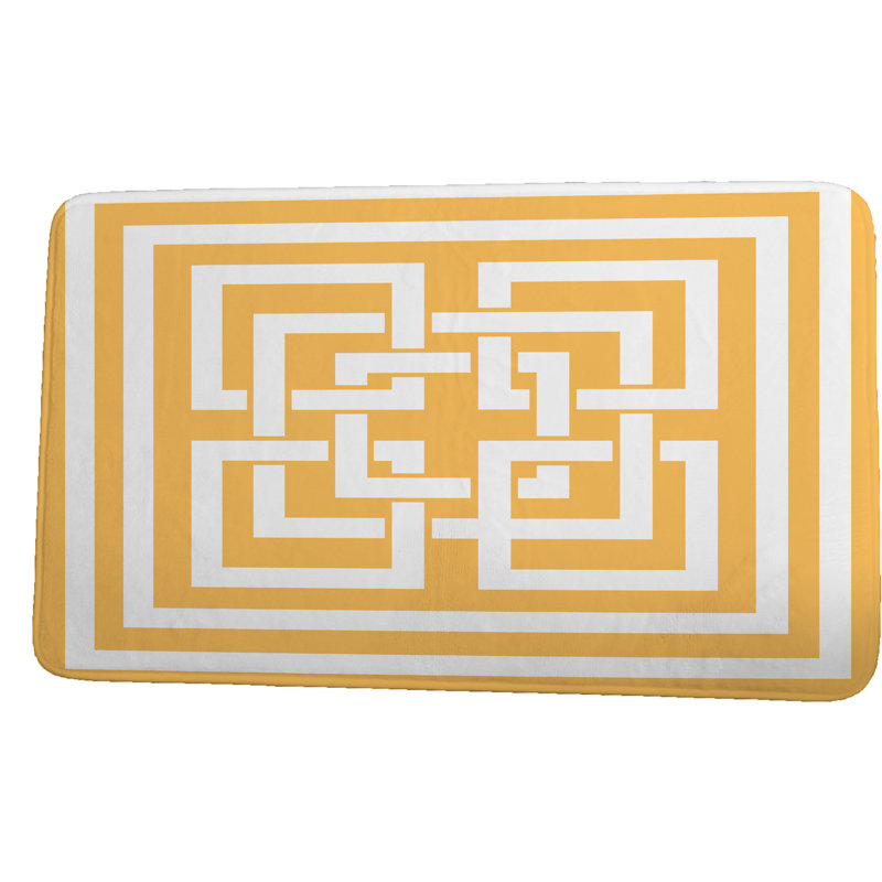 Tapis de bain Elise, l 21 po x L 34 po, Jaune