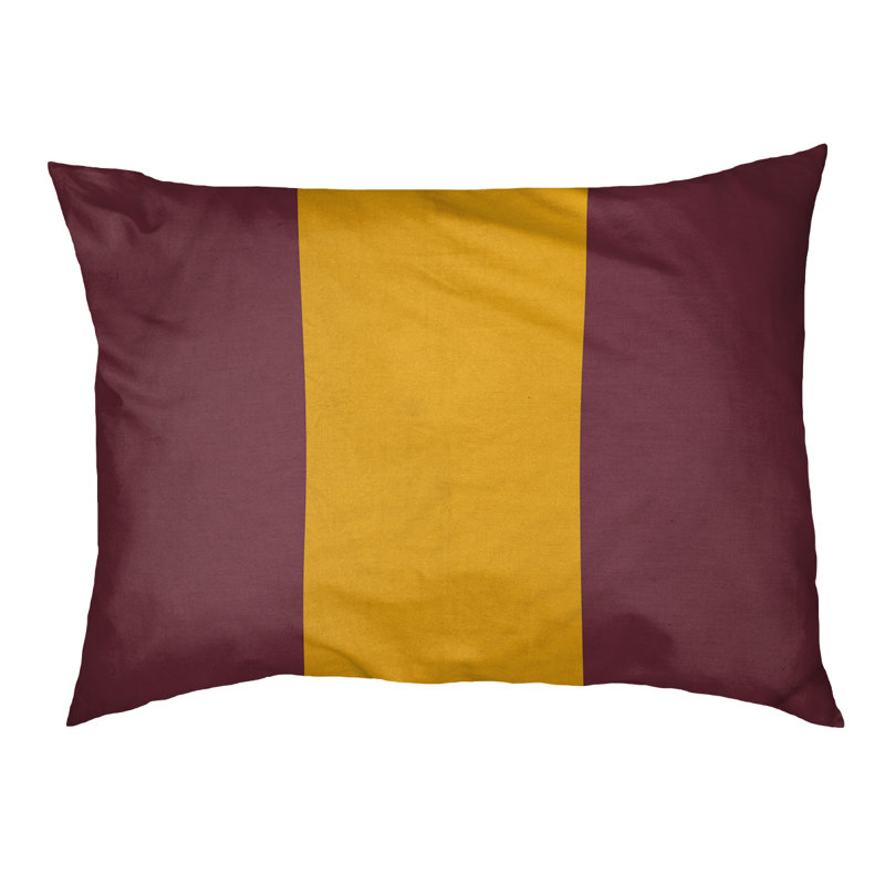 Coussin de lit pour chien Cincinnati, Grand (l 40 po x P 30 po x H 6,5 po), Bourgogne/or