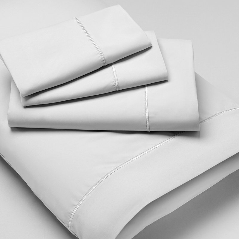 Sateen, King, White