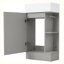 Meuble-lavabo moderne avec tablette à deux niveaux-104981890
