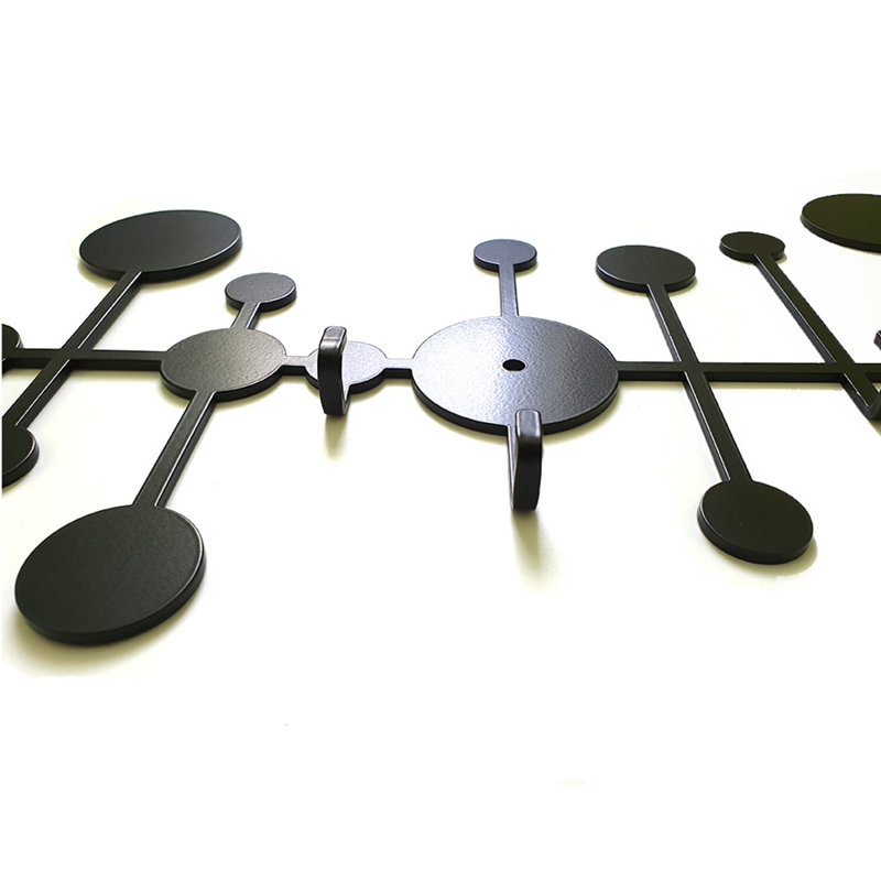 Macpherson Steel Wall 8 - Hook Wall Mounted Coat Rack