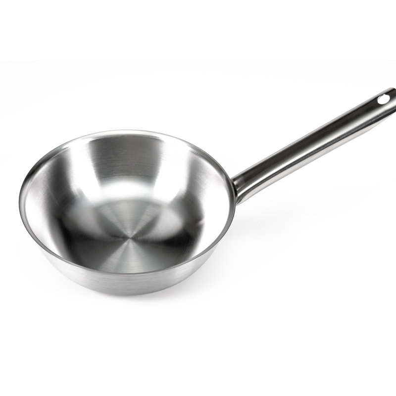 9.5" Stainless Steel and Aluminum Flared Saute Pan