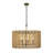 Suratto Pendant - 30"W x 23.25"H - Matte Black/Honey Blonde-394737242
