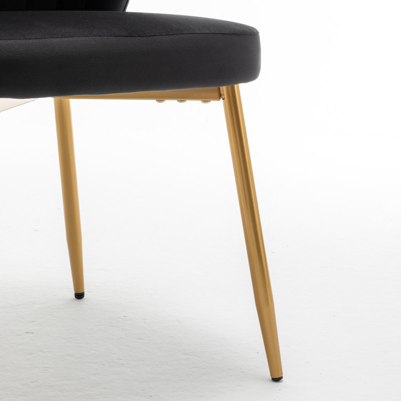 Rawl Upholstered Accent Chair, Black Polyester