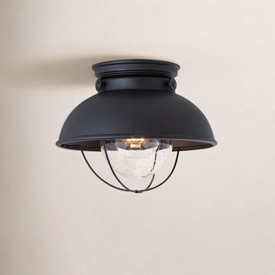 Audrey 11.25'' W 1 - Bulb Outdoor Semi Flush Mount