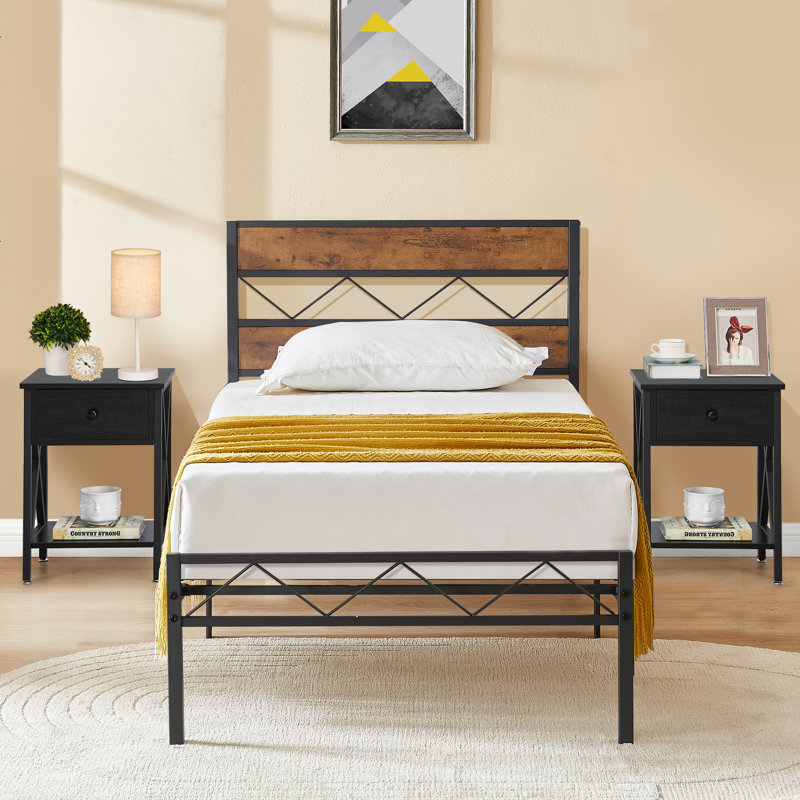Alicia Piece Bedroom Set, Black, Twin