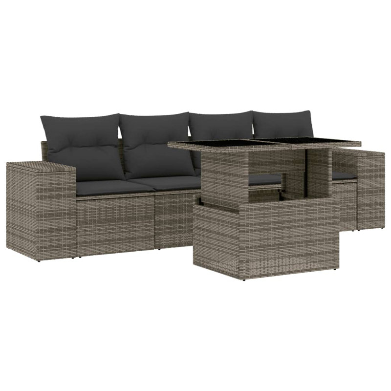 Vidaxl Garden Sofa Set PE Rattan