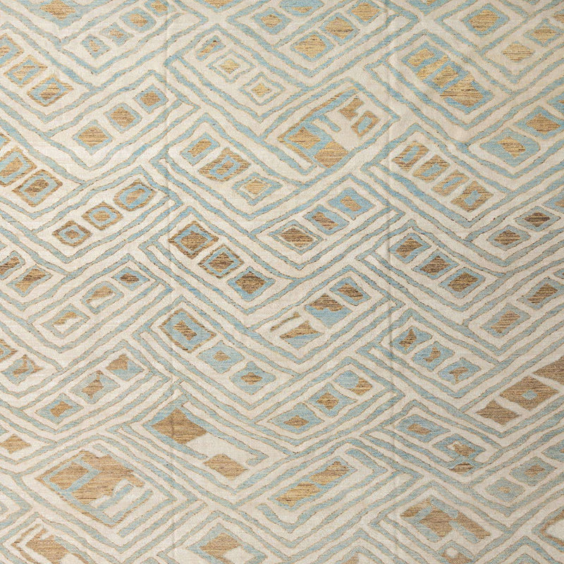 Abstract Indoor Rug, Square 4'