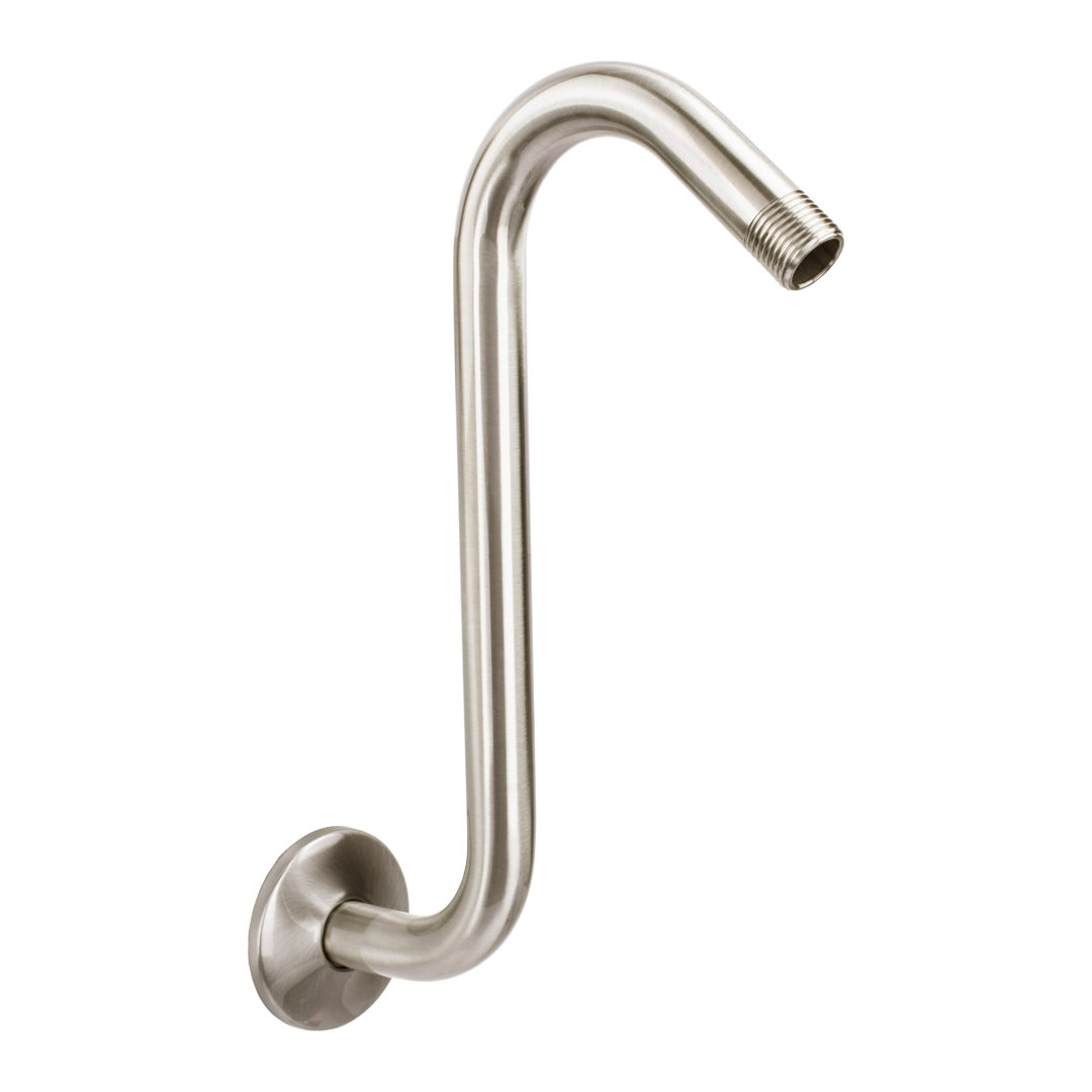 Shower Arm With Flange 10.5-inch Wall Mounted Gooseneck Utility-Sink 