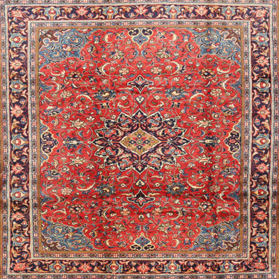 Tapis traditionnel bleu / rouge Haileyville