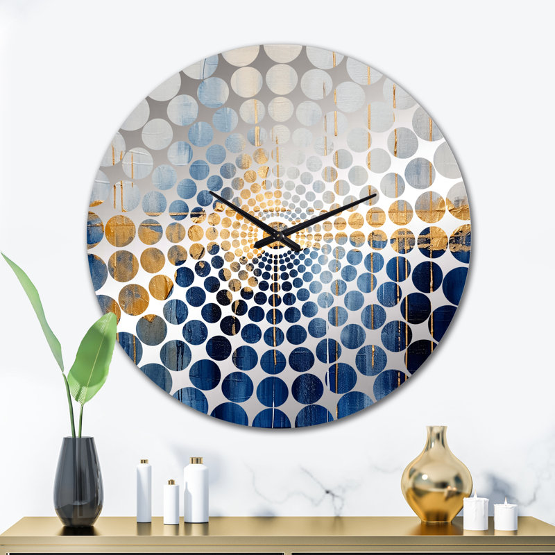 Anatasia - Horloge murale peinture abstraite, Grand