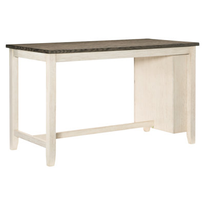 Table de placage à hauteur de comptoir avec tablette pour la salle à manger