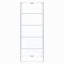 Vitrine à 4 tablettes-132784403