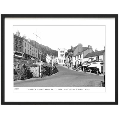 Great Malvern, Belle Vue Terrace And Church Street C1955 - Single Picture Frame Print