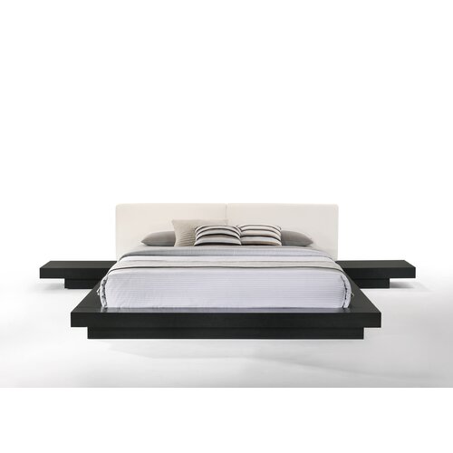 Wade Logan® Andzela Vegan Leather Platform Bed & Reviews | Wayfair