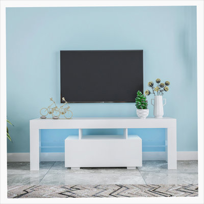 Entertainment TV Stand,Large TV Stand TV Base Stand with Led Light TV Cabinet