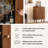 28'' Bar Cabinet with Storage - Coffee and Wine Bar Sideboard Buffet Cabinet with Sliding Doors and Adjustable Shelves for Kitchen and Living Room (Walnut)-2098495568