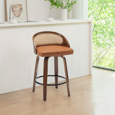 Swivel Upholstered Counter Stool