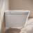 Hugo H Wall-Hung Toilet In Glossy White With Supporting Frame