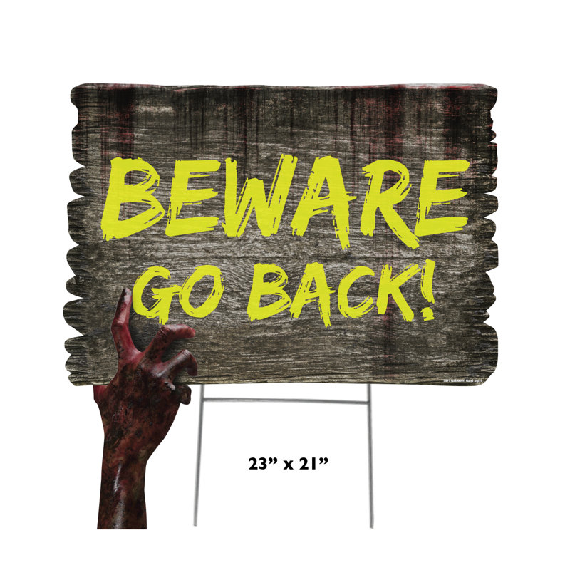Piquet de jardin Beware Halloween
