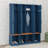 Farmhouse Hall Tree With Hanging Hooks, Mudroom Bench With Open Compartments-2007587382